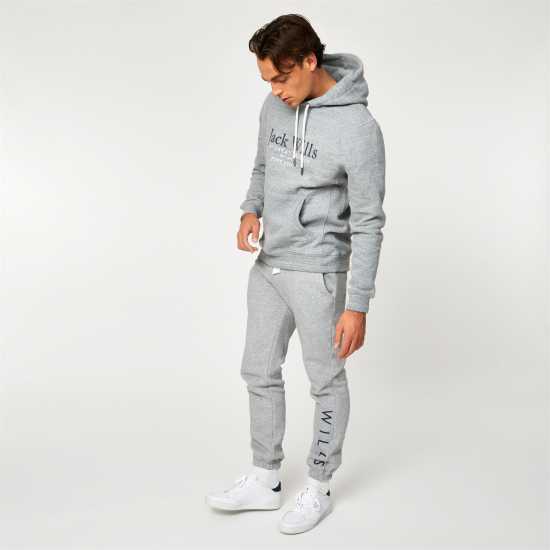 Jack Wills Wills Logo Joggers Сив марл Мъжки меки спортни долнища