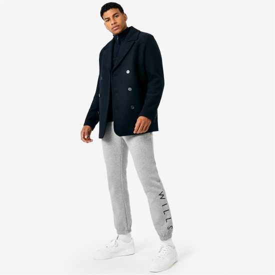 Jack Wills Wills Logo Joggers Сив марл Мъжки меки спортни долнища