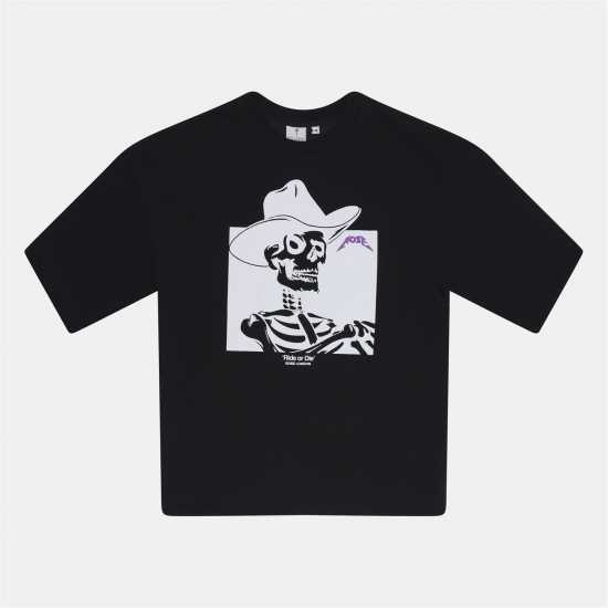 Rose London Ride Or Die T-Shirt Черно 