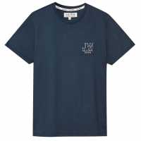 Jack Wills Bonnyton Logo Graphic T-Shirt Navy Мъжки пижами