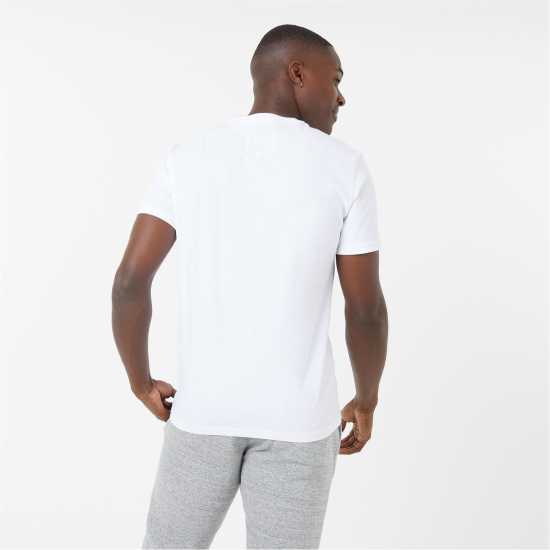 Jack Wills Carnaby Logo T-Shirt White Мъжко облекло за едри хора