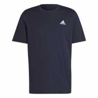 Adidas Мъжка Риза T-Shirt Mens Navy Мъжко облекло за едри хора