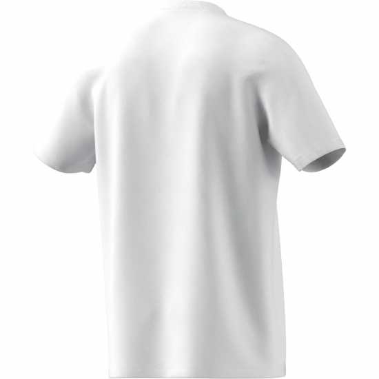 Adidas Мъжка Риза Essentials Single Jersey Linear Embroidered Logo T-Shirt Mens White Badge Мъжко облекло за едри хора
