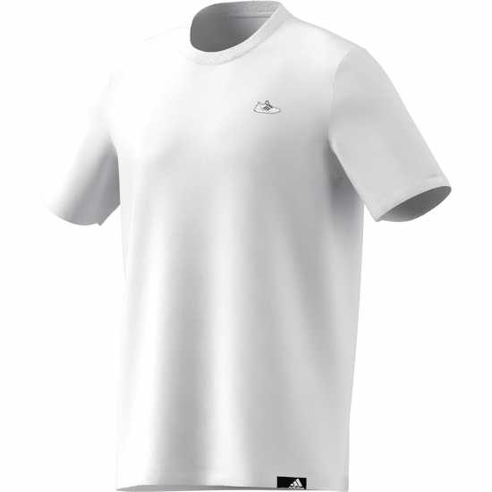 Adidas Мъжка Риза Essentials Single Jersey Linear Embroidered Logo T-Shirt Mens White Badge Мъжко облекло за едри хора