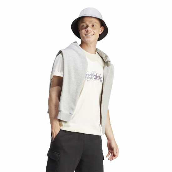 Adidas Мъжка Риза Essentials Single Jersey Linear Embroidered Logo T-Shirt Mens Non Dye Illus Мъжко облекло за едри хора