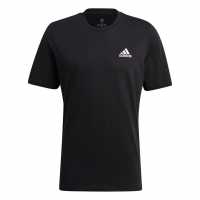 Adidas Мъжка Риза Logo T-Shirt Mens Black SL Мъжко облекло за едри хора