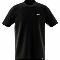 Adidas Мъжка Риза Essentials Single Jersey Linear Embroidered Logo T-Shirt Mens Black Badge Мъжко облекло за едри хора