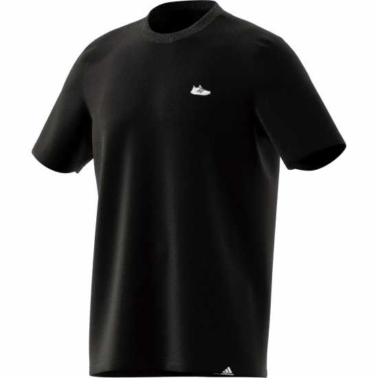Adidas Мъжка Риза Essentials Single Jersey Linear Embroidered Logo T-Shirt Mens Black Badge Мъжко облекло за едри хора