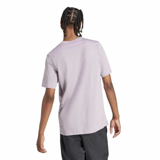 Adidas Мъжка Риза Essentials Single Jersey Linear Embroidered Logo T-Shirt Mens Preloved Fig SL Мъжко облекло за едри хора