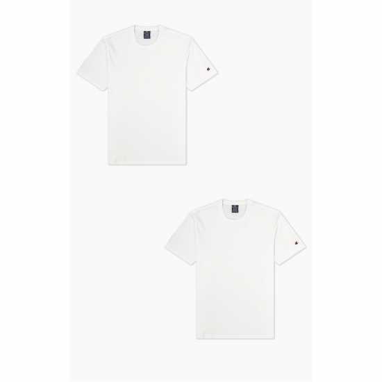 Champion Мъжка Тениска Two Pack Crew Neck T Shirt Mens White Мъжки ризи