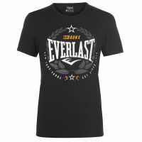 Everlast Laurel T-Shirt Black Мъжко облекло за едри хора