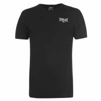 Everlast Logo T-Shirt Black Мъжко облекло за едри хора