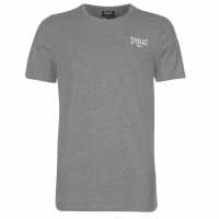 Everlast Logo T-Shirt Grey Marl Мъжко облекло за едри хора
