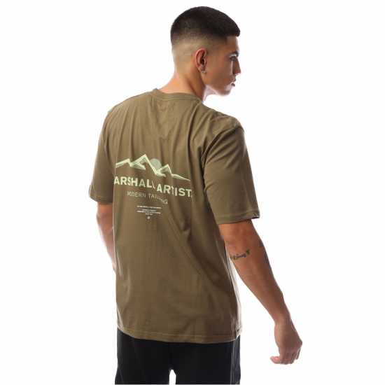 Marshall Artist Men's Mountain Regular Fit T-Shirt Хаки 