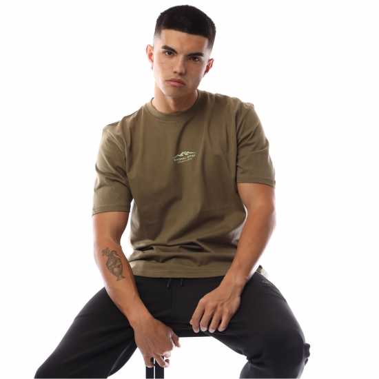 Marshall Artist Men's Mountain Regular Fit T-Shirt Хаки 