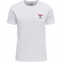 Hummel Dayton Crewneck T-Shirt Unisex Adults White Мъжки ризи