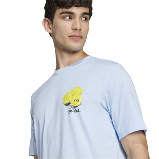 Adidas Men's Regular Fit Lemon T-Shirt Свети синьо 