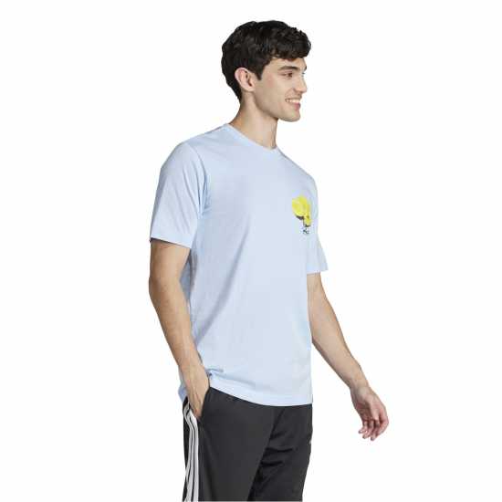 Adidas Men's Regular Fit Lemon T-Shirt Свети синьо 