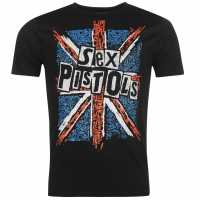 Official Тениска Sex Pistols T Shirt Anarchy Flag Мъжки ризи
