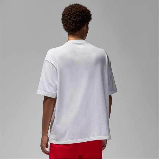 Air Jordan Flight Essentials Men's Oversized T-Shirt White Мъжки ризи