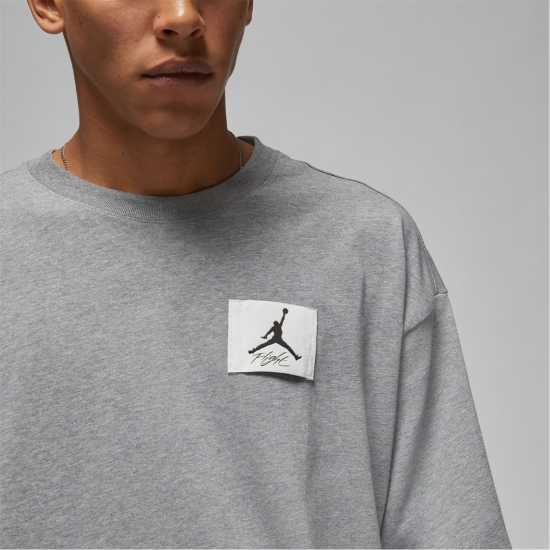 Air Jordan Flight Essentials Men's Oversized T-Shirt Carbon Heather - Мъжки ризи