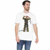 Star Wars Christmas Tee Sn61 Chewbacca Lghts 