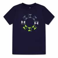 Under Armour B Radial Logo Ss Jn99  