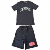 Dfnd London Dfnd L T/short Set Jn99 Black 