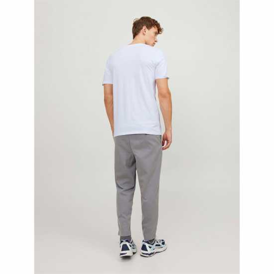 Мъжка Риза Jack And Jones 2-Pack V-Neck T-Shirt Mens White Мъжка Риза Jack And Jones 2-Pack V-Neck T-Shirt Mens White