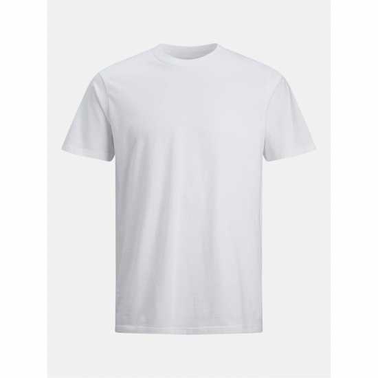 Мъжка Риза Jack And Jones 3-Pack Under Crew T-Shirt Mens White Jack and Jones 3-pack Under Crew T-Shirt Mens White