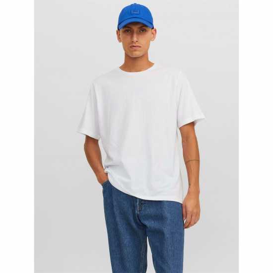 Мъжка Риза Jack And Jones 3-Pack Under Crew T-Shirt Mens White Jack and Jones 3-pack Under Crew T-Shirt Mens White