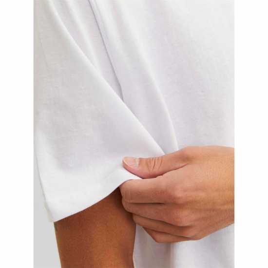Мъжка Риза Jack And Jones 3-Pack Under Crew T-Shirt Mens White Jack and Jones 3-pack Under Crew T-Shirt Mens White