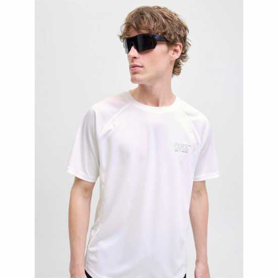 Мъжка Риза Jack And Jones Cnz Active T-Shirt Mens Bright White Мъжка Риза Jack And Jones Cnz Active T-Shirt Mens Bright White