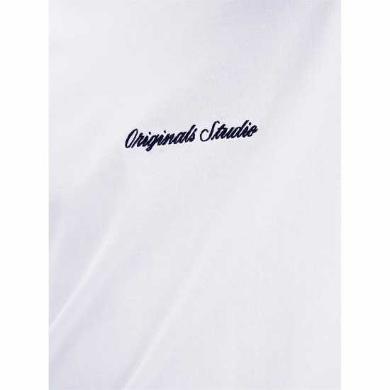 Мъжка Риза Jack And Jones Norrebro T-Shirt Mens Bright White Мъжка Риза Jack And Jones Norrebro T-Shirt Mens Bright White