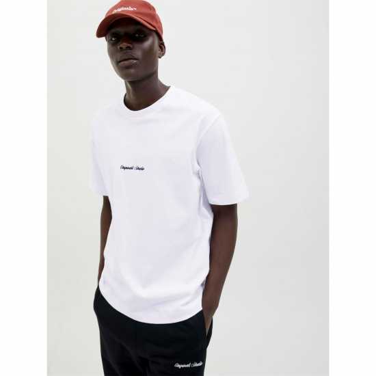 Мъжка Риза Jack And Jones Norrebro T-Shirt Mens Bright White Мъжка Риза Jack And Jones Norrebro T-Shirt Mens Bright White