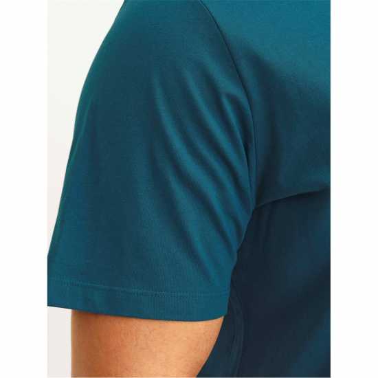 Jack And Jones Jack Corp Logo T-Shirt Plus Size Mens Deep Teal 