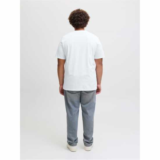 Мъжка Риза Jack And Jones Logo T-Shirt Mens Plus Size Cloud Dancer 