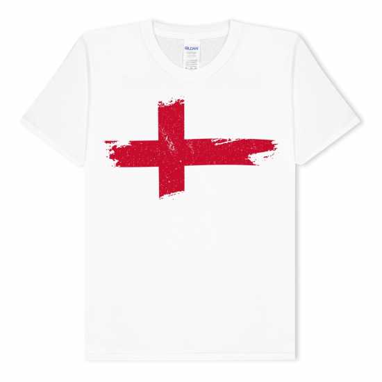 Awd Junior Football England Inspired Printed Tees Eng Flag 