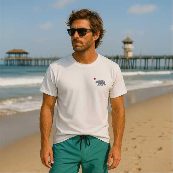 Republic Of California Cali Bear T Sn99 White Republic Of California Cali Bear T Sn99 White