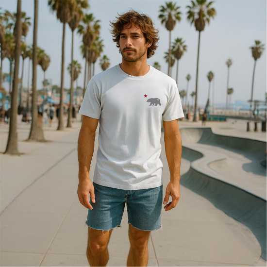 Republic Of California Cali Bear T Sn99 White Republic Of California Cali Bear T Sn99 White