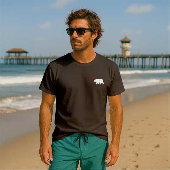 Republic Of California Cali Bear T Sn99 Charcoal 
