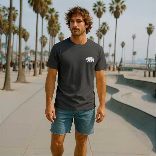 Republic Of California Cali Bear T Sn99 Charcoal 