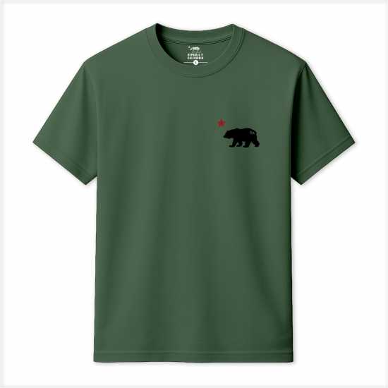 Republic Of California Cali Bear T Sn99 Military Green 