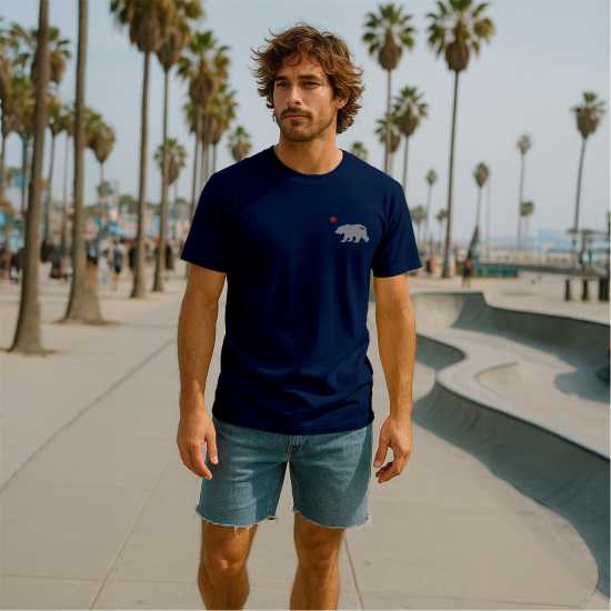 Republic Of California Cali Bear T Sn99 Navy Blue 