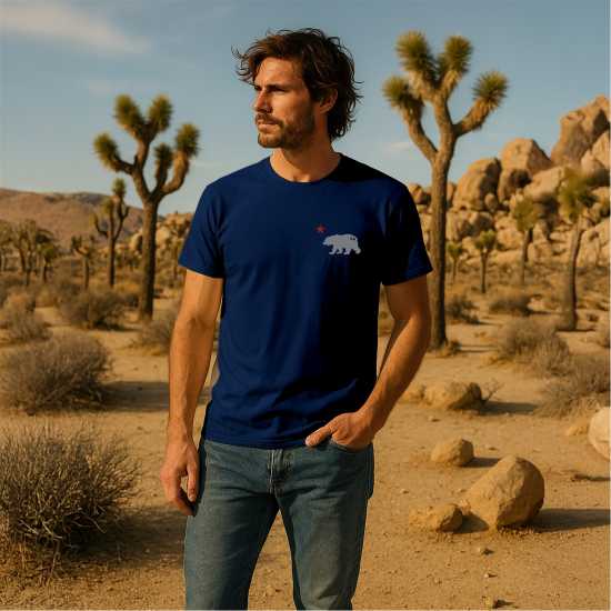 Republic Of California Cali Bear T Sn99 Navy Blue 