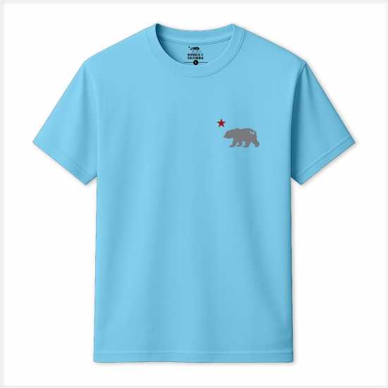 Republic Of California Cali Bear T Sn99 Sky Blue Republic Of California Cali Bear T Sn99 Sky Blue