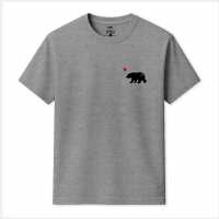 Republic Of California Cali Bear T Sn99 Heather Grey Republic Of California Cali Bear T Sn99 Heather Grey