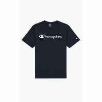 Champion Мъжка Риза Logo T-Shirt Mens Navy BS501 Мъжки ризи