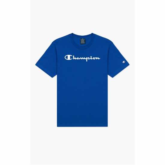 Champion Мъжка Риза Logo T-Shirt Mens Blue BS025 Мъжки ризи