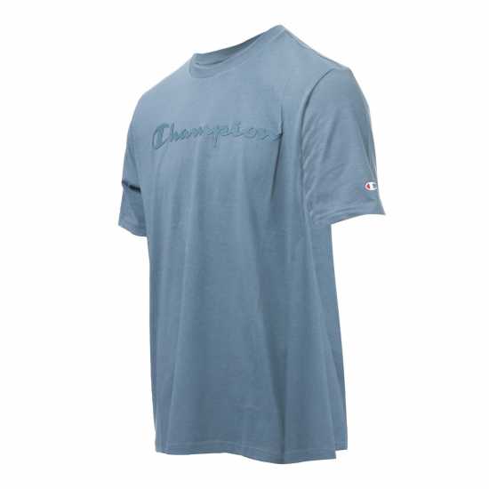 Champion Мъжка Риза Logo T-Shirt Mens Grey Мъжки ризи